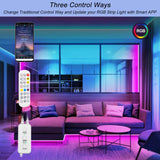 LED Strip Light Controller with APP Control and Music Sync via Bluetooth-2 Ports