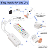LED Strip Light Controller with APP Control and Music Sync via Bluetooth-2 Ports